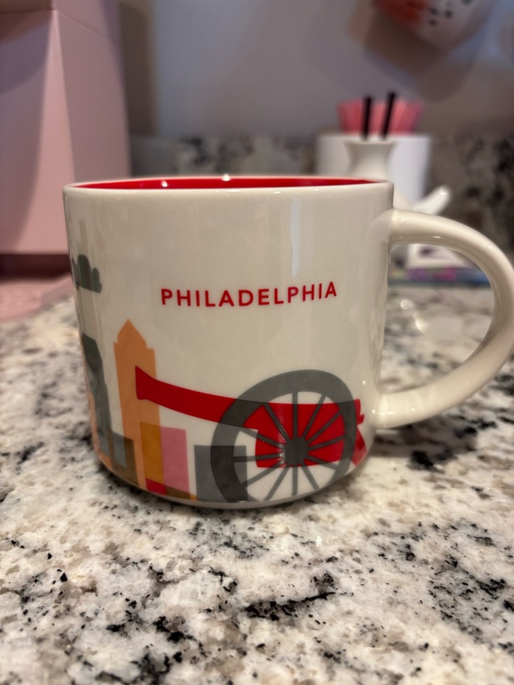 Starbucks Philadelphia Red and Gray City Icon Mug